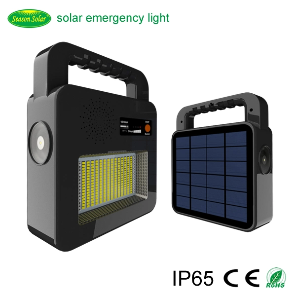 Portable USB Solar Charge Controller Outdoor &amp; Indoor Lighting 5W Solar Panel Solar Home Lamp with LED Light Kit