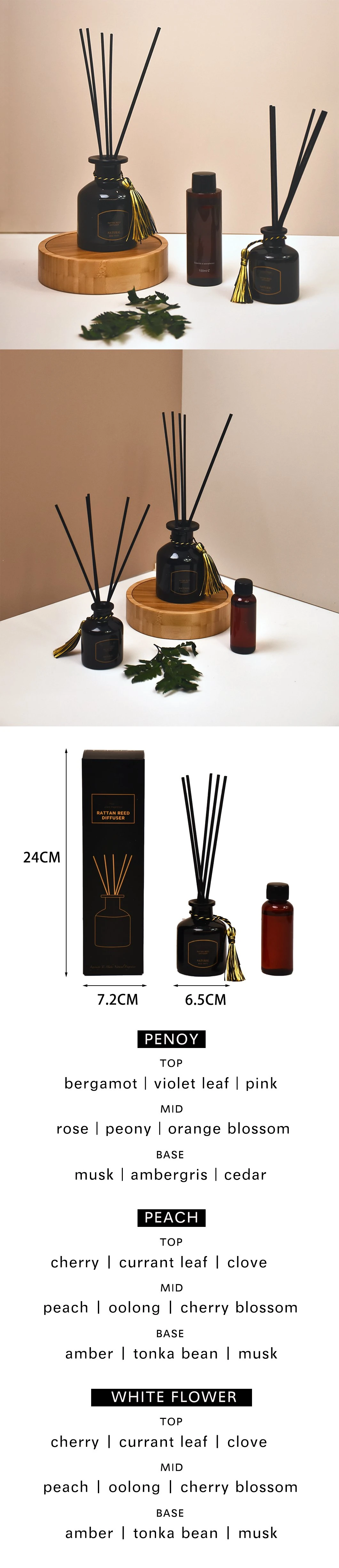 Aroma Decor Factory Produced Hotel Recommends Aromatherapy Reed Diffuser Gift