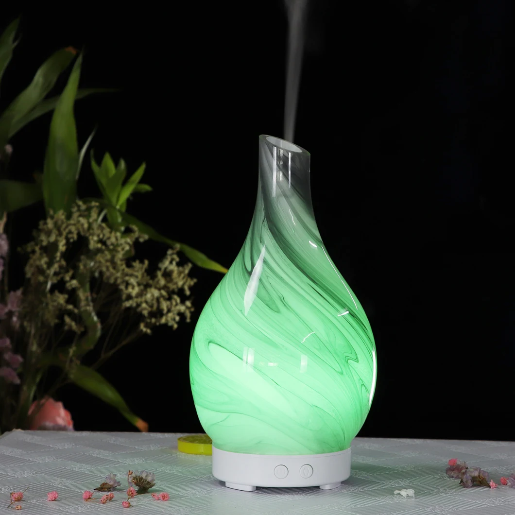 Vase Aroma Diffuser Glass Humidifier Wood Grain 100ml Colorful Aroma Diffuser Cross-Border Home Aroma Diffuser