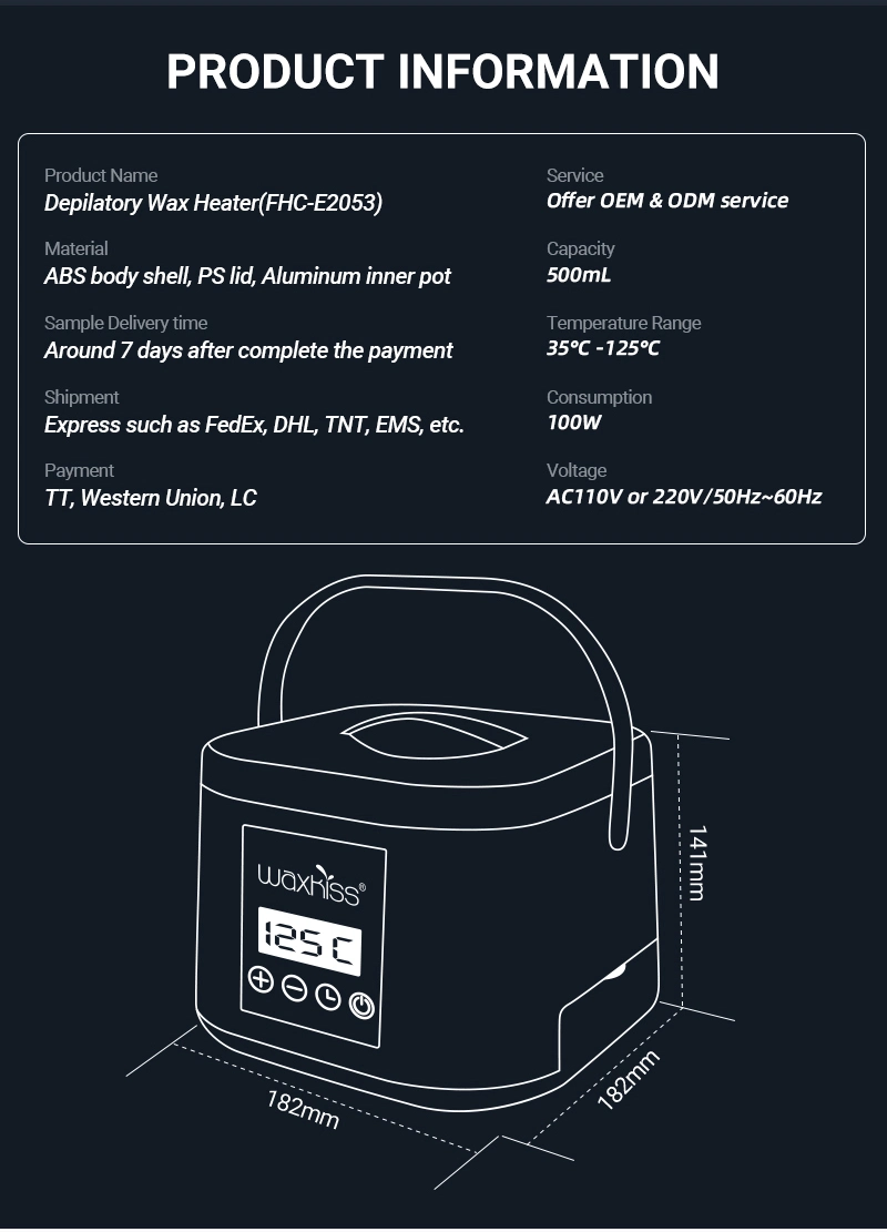 New Design LED Electric Wax Warmer 500cc Wax Heating Machine