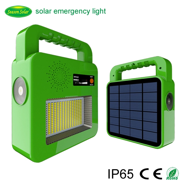 Portable USB Solar Charge Controller Outdoor &amp; Indoor Lighting 5W Solar Panel Solar Home Lamp with LED Light Kit